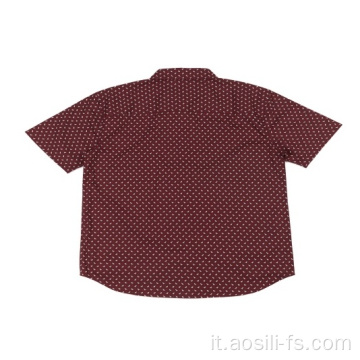 Camicia stampata in cotone da uomo